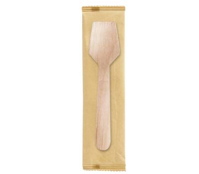 Palettina gelato monouso in legno - imbustata singolarmente - 9,6 cm - conf. 2000 pezzi - Signor Bio - WCS017BIO2000B - DMwebShop