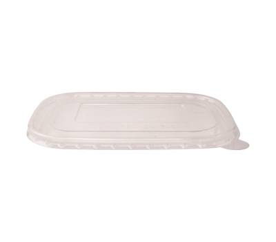 Coperchio in resina - per insalatiere rettangolari 500-750 ml - 17 cm - trasparente - conf. 50 pezzi - Signor Bio - PBL005BIO50B - 8055715783177 - DMwebShop