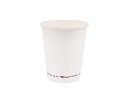 Bicchiere in carta - 350 ml - bianco - conf. 50 pezzi - Signor Bio - PGC004BIO50C - 8055715782675 - DMwebShop