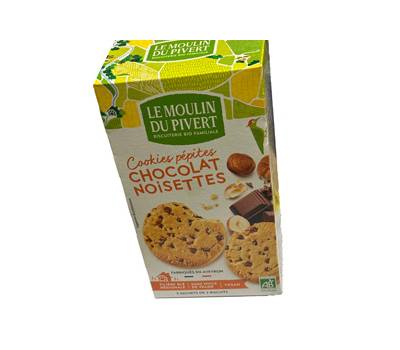Cookies cioccolato e nocciola - 175 gr - Le Moulin du Pivert - 0827759 - 3268350120237 - DMwebShop