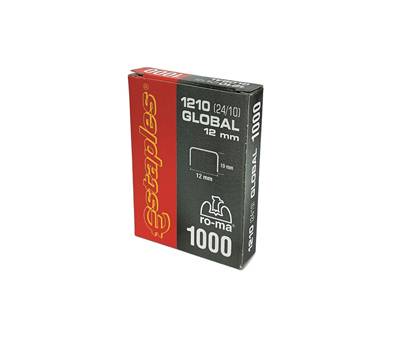 Punti stapeless Global 1210 - 24/10 - scatola da 1000 pezzi - conf. 10 pezzi - Romeo Maestri - 1003611 - 8005231036103 - DMwebShop