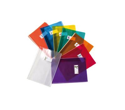 Coprimaxi Cristallo 14 - con alette e portanome - A4 - PVC - rosso - conf. 30 pezzi - Colorosa - 30714112.30 - 8004428026583 - DMwebShop