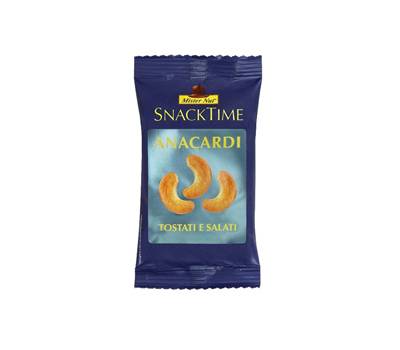 Anacardi Snack time - 25 gr - conf. 24 pezzi - Mister Nut - 44012346115 - 8001645005520 - DMwebShop