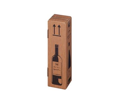 Scatola Wine Pack - per 1 bottiglia - 10,5 x 10,5 x 42 cm - conf. 20 pezzi - Bong Packaging - 222103020 - 4250414105853 - DMwebShop