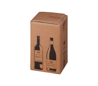 Scatola Wine Pack per 4 bottiglie - 21,2 x 20,4 x 36,8 cm - conf. 10 pezzi - Bong Packaging - 222103210 - 4250414138349 - DMwebShop