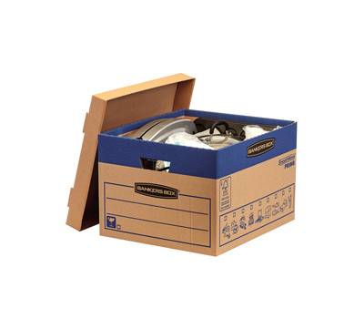 Scatola SmoothMove Prime fastfold - per traslochi - 37 lt - cartone - conf. 10 pezzi - Bankers Box - 6203901 - 50043859789011 - DMwebShop