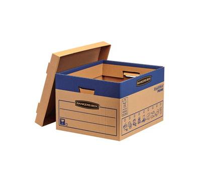 Scatola SmoothMove Prime fastfold - per traslochi - 47 lt - cartone - conf. 10 pezzi - Bankers Box - 6204001 - 50043859789035 - DMwebShop
