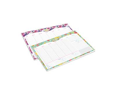 Desk planner Nature Flowers - da scrivania - 42 x 29,5 cm - conf. 2 pezzi - Pigna - 023266400 - 8005235209206 - DMwebShop