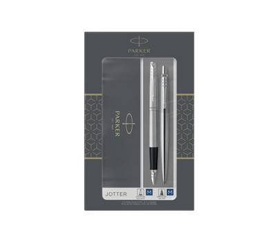 Gift Set DUO Jotter stainless steel CT sfera stilografica punta media - 19532