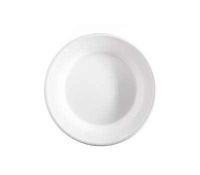 Piatto fondo monouso rotondo 680 ml canna da zucchero bianco - 27205