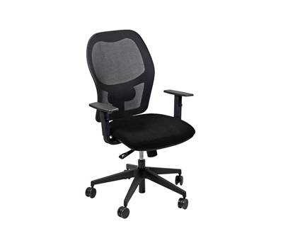 Seduta operativa Hubble HUHU 4 blocchi con braccioli regolabili nero - 19993 Seduta operativa Hubble HUHU 4 blocchi con braccioli regolabili nero - 19993