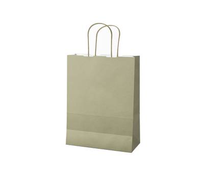 Shopper Twisted maniglie cordino 36 x 12 x 41 cm carta kraft salvia - 19798