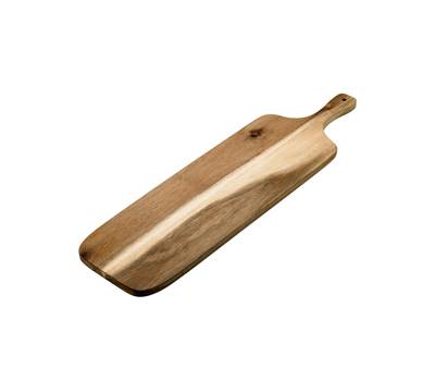 Tagliere con manico - 45 x 18 x 1,6 cm - legno di acacia - Leone - S5011 - 8024112632050 - DMwebShop