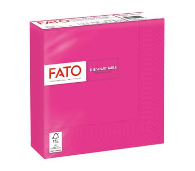 Tovagliolo - carta - 33 x 33 cm - 2 veli - fucsia - conf. 50 pezzi - Fato - 82621600 - 8000664217945 - DMwebShop