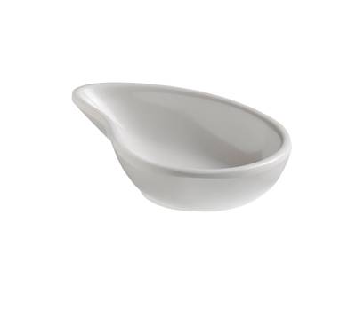 Ciotola a goccia fingerfood - 10 x 6,5 x 2,4 cm - melamina - bianco - Leone - T8165 - 8024112006059 - DMwebShop