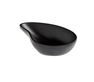 Ciotola a goccia fingerfood - 10 x 6,5 x 2,4 cm - melamina - nero - Leone - T8165.Z - 8024112006073 - DMwebShop