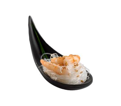 Ciotola a cucchiaio fingerfood - 14,5 x 4,5 x 1,5 cm - melamina - nero - Leone - T8166.Z - 8024112006110 - DMwebShop