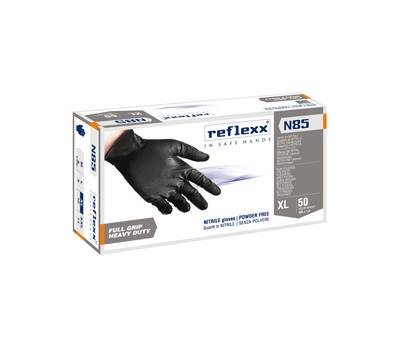 Guanti in nitrile N85B - ultra resistenti - taglia XL - nero - conf. 50 pezzi - Reflexx - N85B/XL(10) - 8032891634073 - DMwebShop