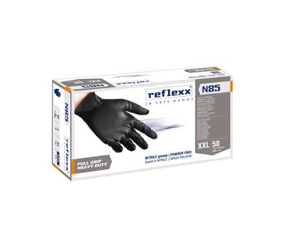 Guanti in nitrile N85B - ultra resistenti - taglia XXL - nero - conf. 50 pezzi - Reflexx - N85B/XXL(11) - 8032891634080 - DMwebShop