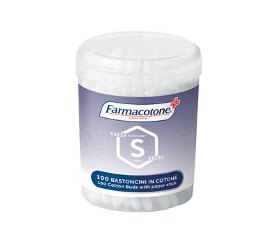 Bastoncini cotonati Silver Asset in barattolo - conf. 100 pezzi - Farmacotone - 1633FC - 8003350525270 - DMwebShop