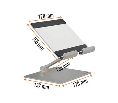 Supporto per tablet Rise - fino a 13' - Durable - 8940-23 - 4005546732633 - DMwebShop