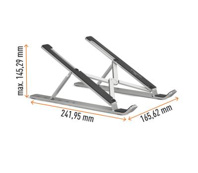 Supporto alza notebook Fold - fino a 15' - Durable - 5051-23 - 4005546732220 - DMwebShop