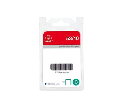 Punti zincati - 53/10 - 10 mm - metallo - conf. da 1120 punti - Romeo Maestri - 1110326 - 8005231434107 - DMwebShop