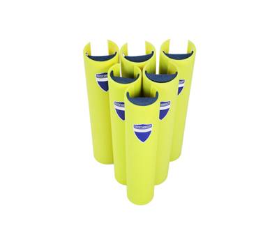 Protezione per scaffalature - per montanti larghi 70-87 mm - H 60 cm - giallo fluo - Rack Armour - Beaverswood - RAP70/LY - 5025360210147 - DMwebShop