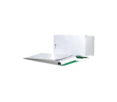 Buste a sacco Securitex con soffietti B4,25 x 35,3 x 3,8 cm 130 gr bianco - 27575