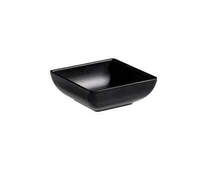 Ciotolina quadrata fingerfood 7,5 x 7,5 x 2,7 cm melamina nero - 27965