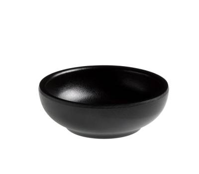 Ciotolina tonda fingerfood diametro 7 x 3 - 5 cm melamina nero Leone T8164 Z - 27962