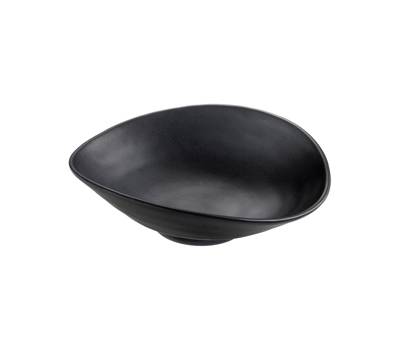 Coppetta in melamina 18 x 15 x 5,5 cm nero - 27974