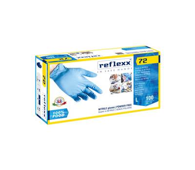 Guanti in nitrile foodline R72 taglia L azzurro Reflexx - 27901