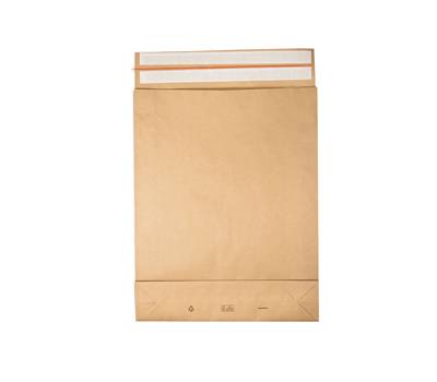 Sacchetti a fondo quadro E Green 45 x 57 x 10,10 cm carta kraft avana - 27561