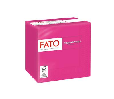 Tovagliolo carta 24 x 24 cm 2 veli fucsia - 27687