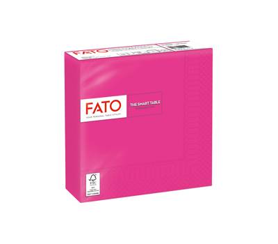 Tovagliolo carta 33 x 33 cm 2 veli fucsia - 27683
