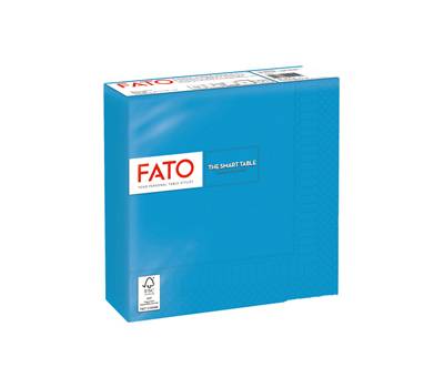 Tovagliolo carta 33 x 33 cm 2 veli turchese - 27681