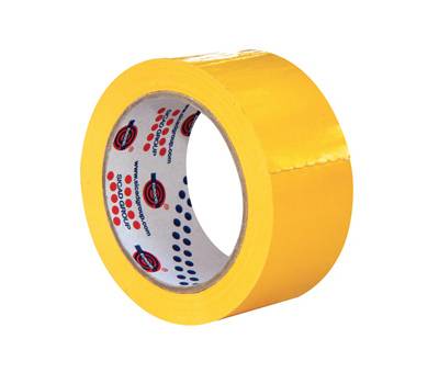Nastro adesivo 350 - 5 cm x 66 mt - PVC - giallo - conf. 6 pezzi - Eurocel - 000701366 - 30776A - DMwebShop