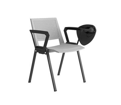 Seduta attesa Kentra KEV - con braccioli fissi e tavoletta - grigio - conf. 2 pezzi - Unisit - KEV/BRT/GR - DMwebShop