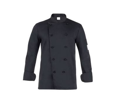 Giacca da cuoco Adriano - a manica lunga - taglia XL - nero - Giblor's - Q8G00184-U32-XL - 8056149337721 - DMwebShop