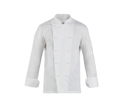 Giacca da cuoco Adriano - a manica lunga - taglia M - bianco - Giblor's - Q8G00183-C01-M - 8056149337615 - DMwebShop