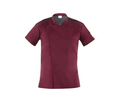 Giacca cuoco Thiago - da uomo - manica corta - taglia M - bordeaux - Giblor's - Q8GX0103-U35-M - 8058045582427 - DMwebShop