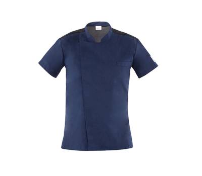 Giacca cuoco Thiago - da uomo - manica corta - taglia L - blu - Giblor's - Q8GX0103-Z48-L - 8058045581604 - DMwebShop
