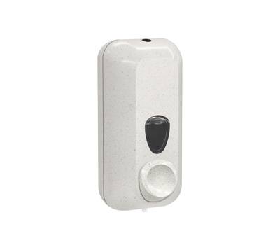 Dispenser per sapone liquido Woodplastic - 228 x 90 x 102 mm - capacita' 0,55 lt - bianco - Mar Plast - A71411WD - 8020090100130 - DMwebShop