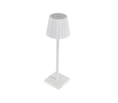 Lampada - da tavolo - a LED - 10 x 10 x 38 cm - alluminio-pmma - bianco - King Collection - L1776619 - 8023755058135 - DMwebShop