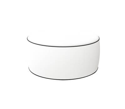 Pouf Ottoman - 23 x 53 cm - bianco - King Collection - P1816012 - 8023755053888 - DMwebShop