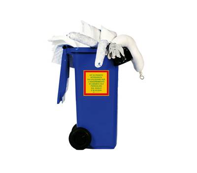 Kit assorbenza - per usi universali - in contenitore carrellato - 120 lt - Carvel - KIT120U - 2000000000688 - DMwebShop