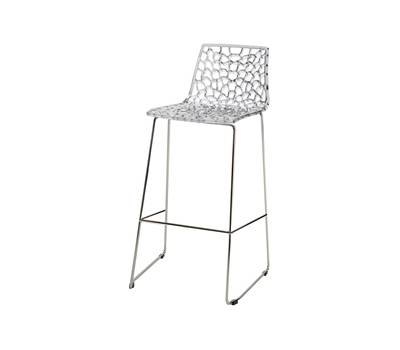 Sgabello Spider Fix - 44 x 53 x 96 cm - policarbonato - trasparente - conf. 4 pezzi - Grandsoleil - S2801TR - 23PR000350 - DMwebShop