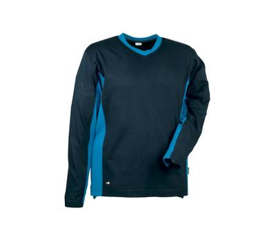 Maglietta Madeira - a maniche lunghe - taglia XL - blu navy-nero - Cofra - V105-0-03-XL - 8023796500990 - DMwebShop