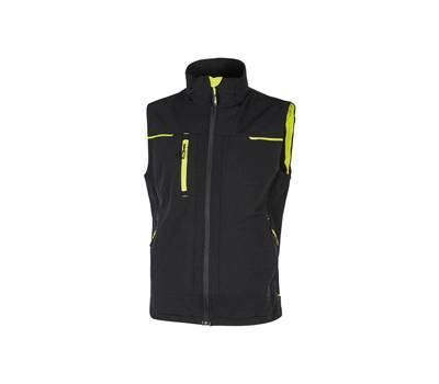 Gilet donna Saturn Lady - taglia L - nero-giallo - U-power - PE263BC-L - 8033546483930 - DMwebShop
